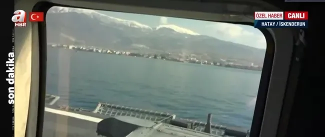 A Haber TCG Giresun Fırkateyni’nde! 24 gemi deprem bölgesinde