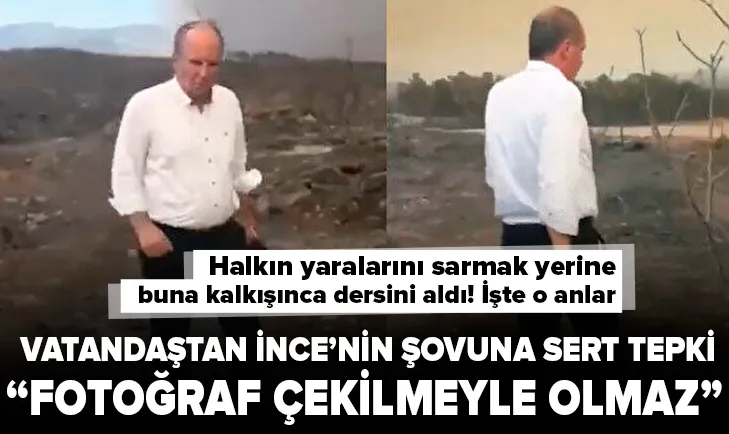 Muharrem İnce'nin Antalya şovuna vatandaştan sert tepki: Fotoğraf çekilmeyle olmaz