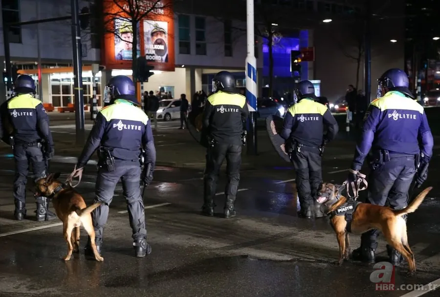 Hollanda'da Türk vatandaşlarına polis köpekleriyle müdahale 18