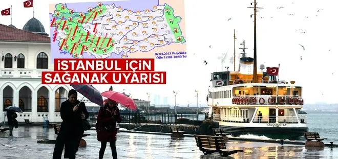 İstanbul’a gelecek yağmur için saat verildi! İşte 5 günlük hava durumu | 42 il için sarı alarm