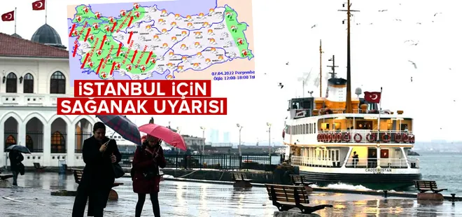İstanbul’a gelecek yağmur için saat verildi! İşte 5 günlük hava durumu | 42 il için sarı alarm