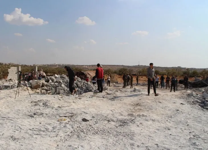 İdlib’de Bağdadi’nin ölü ele geçirildiği yerin görüntüleri