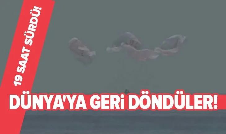 SpaceX’in uzaya gönderdiği NASA astronotları Dünya’ya geri döndü