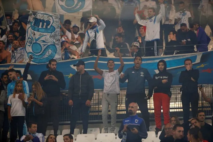 Marsilya - Konyaspor maçında olay