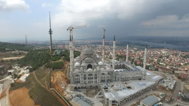 Çamlıca Camisi’nin kaba inşaatı bitti