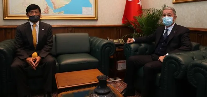 Son dakika: Türkiye ve Japonya’dan önemli görüşme! Bakan Akar Miyajima’yı kabul etti