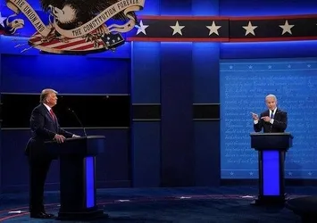 Son dakika: Trump ve Biden seçim öncesi son kez canlı yayında karşı karşıya geldi