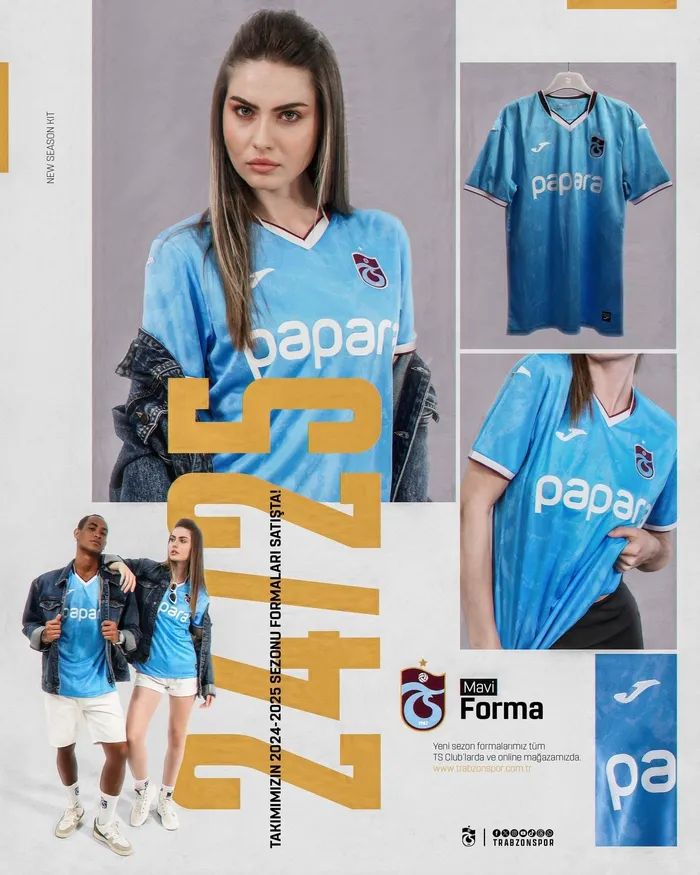 Trabzonspor 2024/25 sezonu formalarını tanıttı!