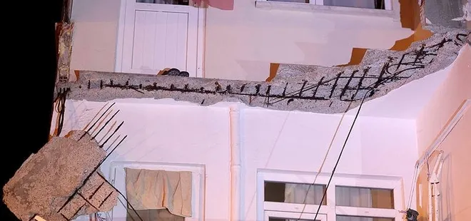 Son dakika: Zeytinburnu’nda balkon çöktü