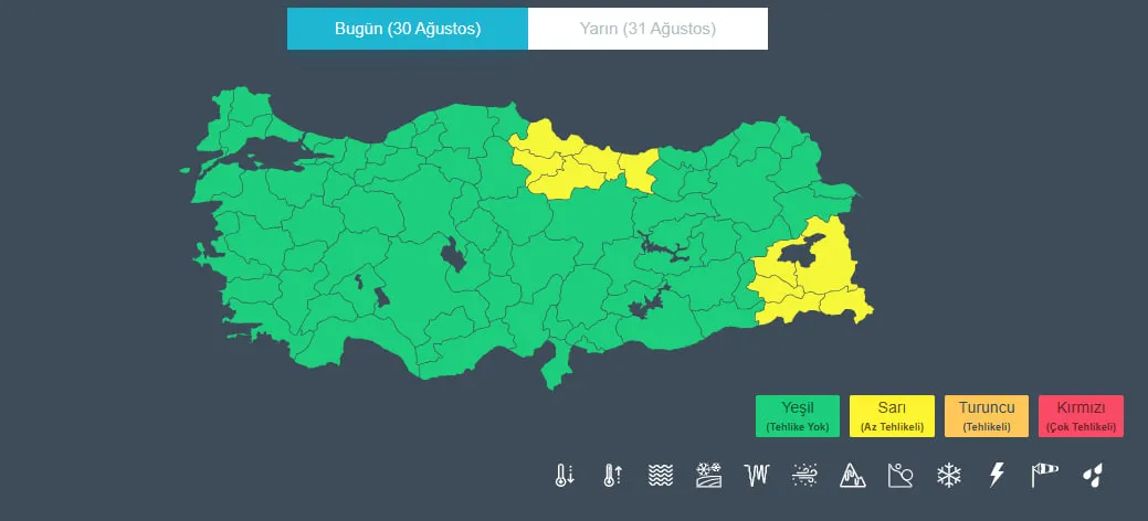 Sert geçişlere hazır olun: 10 il için kritik uyarı! Fırtına, sağanak ve toz bir arada - 1