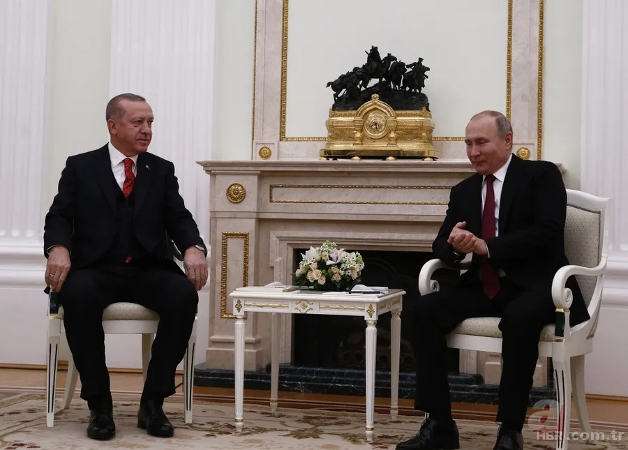 Erdoğan-Putin görüşmesinden ilk fotoğraflar 1