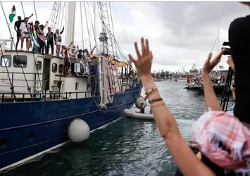 Fas'ta Sumud Filosu'nda destek