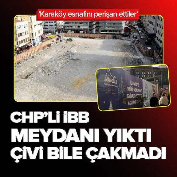 Karaköy’de otopark bilmecesi! CHP’li İBB 13 aydır çivi çakmadı