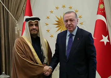 Başkan Erdoğan Katar Başbakan Yardımcısı Al Thani'yi kabul etti