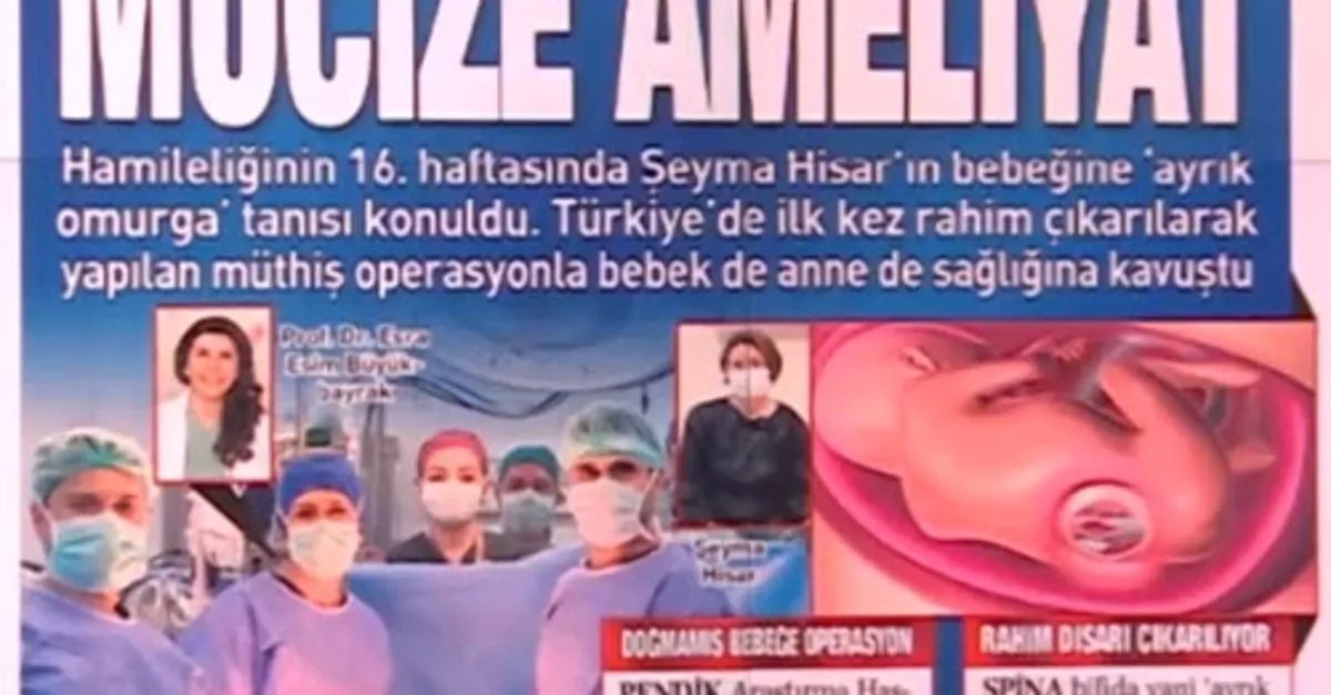 Doğmamış bebeğe mucize ameliyat