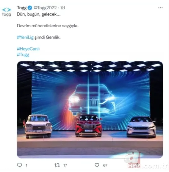 SON DAKİKA: Togg'un renkleri açıklandı! Dikkat çeken "Anadolu" detayı 1