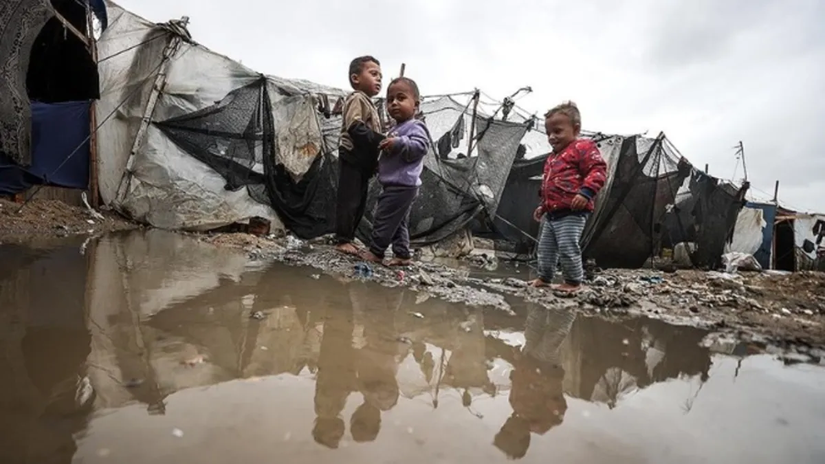 BM'den Gazze raporu: Yağışlarda 55 bin aile etkilenirken barınaklar hasar gördü