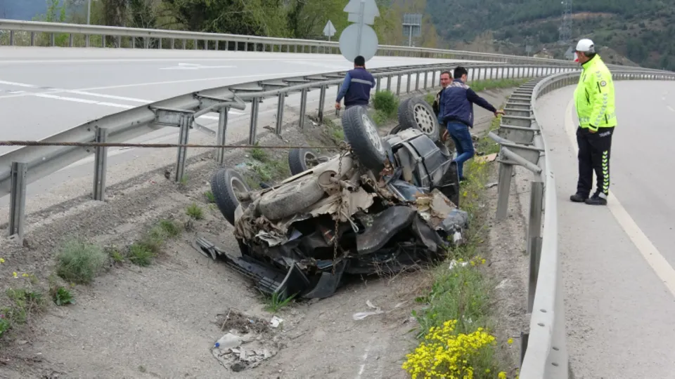 Kazadan sağ kurtuldu! Sosyal medyadan paylaştı...