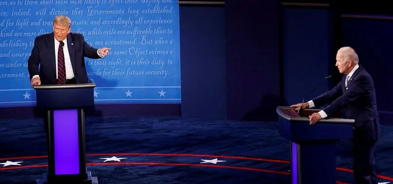 ABD Başkanı Donald Trump ile Biden karşı karşıya geldi! Kovid-19 tartışması geceye damga vurdu...