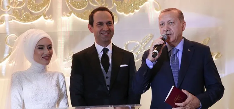 Başkan Erdoğan nikah şahidi oldu