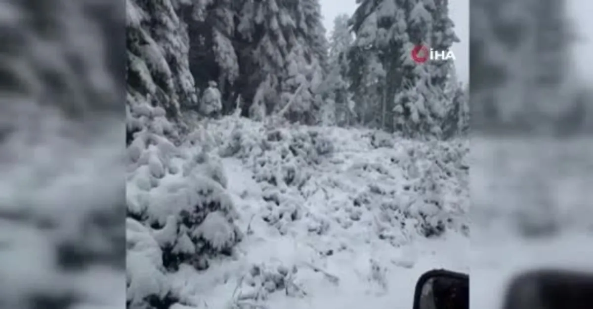 Karabük'te kar kalınlığı 20 santimetreyi aştı