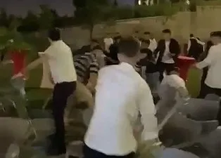 Kocaeli Gebze’de mezuniyet töreninde kavga! Sandalyeler havada uçuştu
