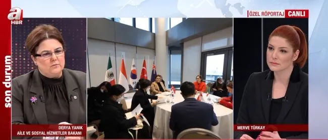 Aile ve Sosyal Hizmetler Bakanı Derya Yanık A Haber’de!