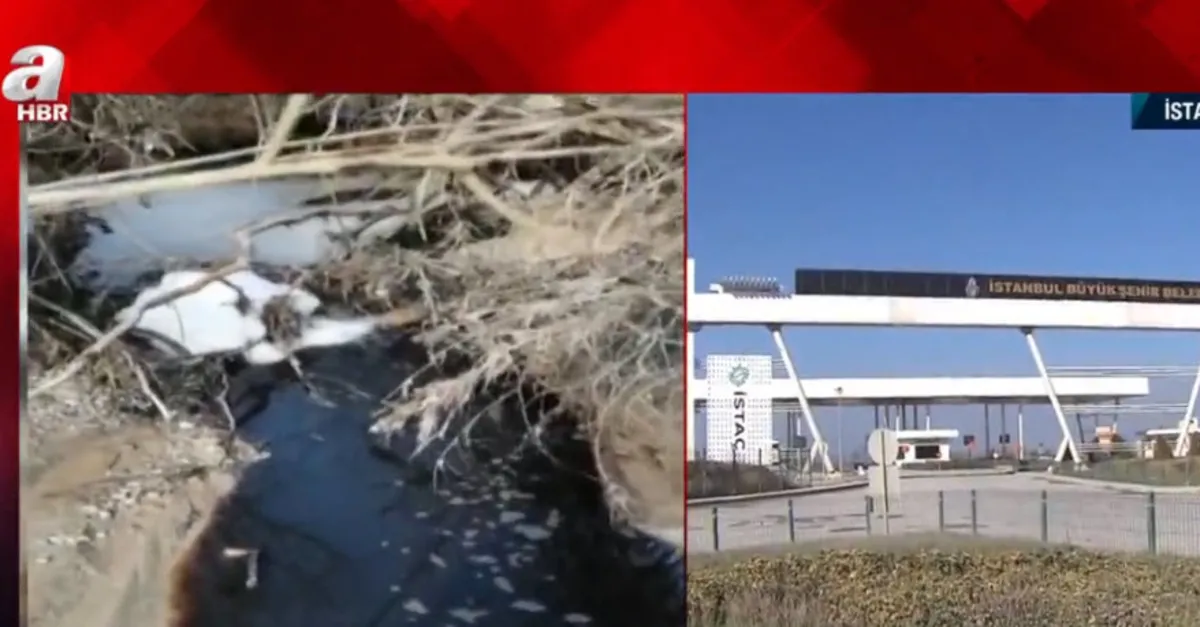 Dereden akan siyah su korkuttu