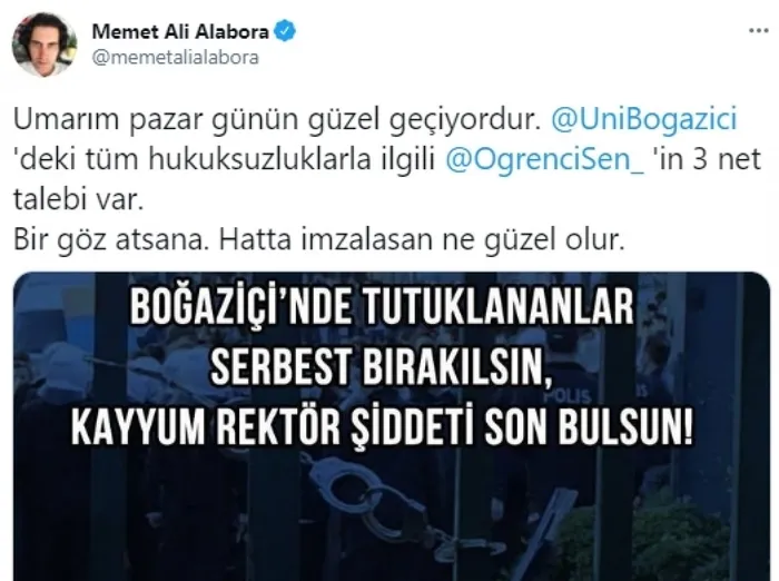 Ülkeyi karıştırmak isteyenler tek tek ortaya çıkıyor! Ümit Boyner de Boğaziçi provokasyonuna destek verdi!