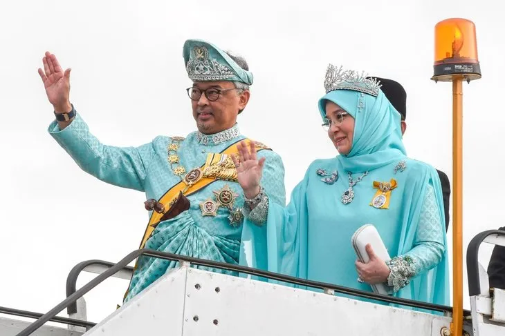 Yeni Malezya Kralı Sultan Abdullah görevine başladı! Törenden renkli kareler...