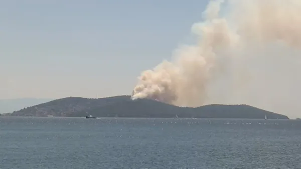 Son dakika: Heybeliada’da korkutan yangın! Havadan ve karadan müdahale ile kontrol altına alındı