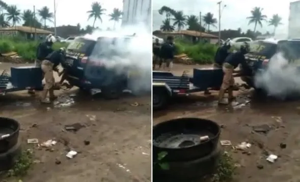 Brezilya’da vahşet! Polis gaz bombasıyla bagaja kapatıp öldürdü