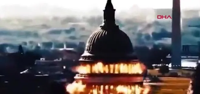 İran devlet televizyonunda yayınladı! ABD Kongre Binası havaya uçuruldu
