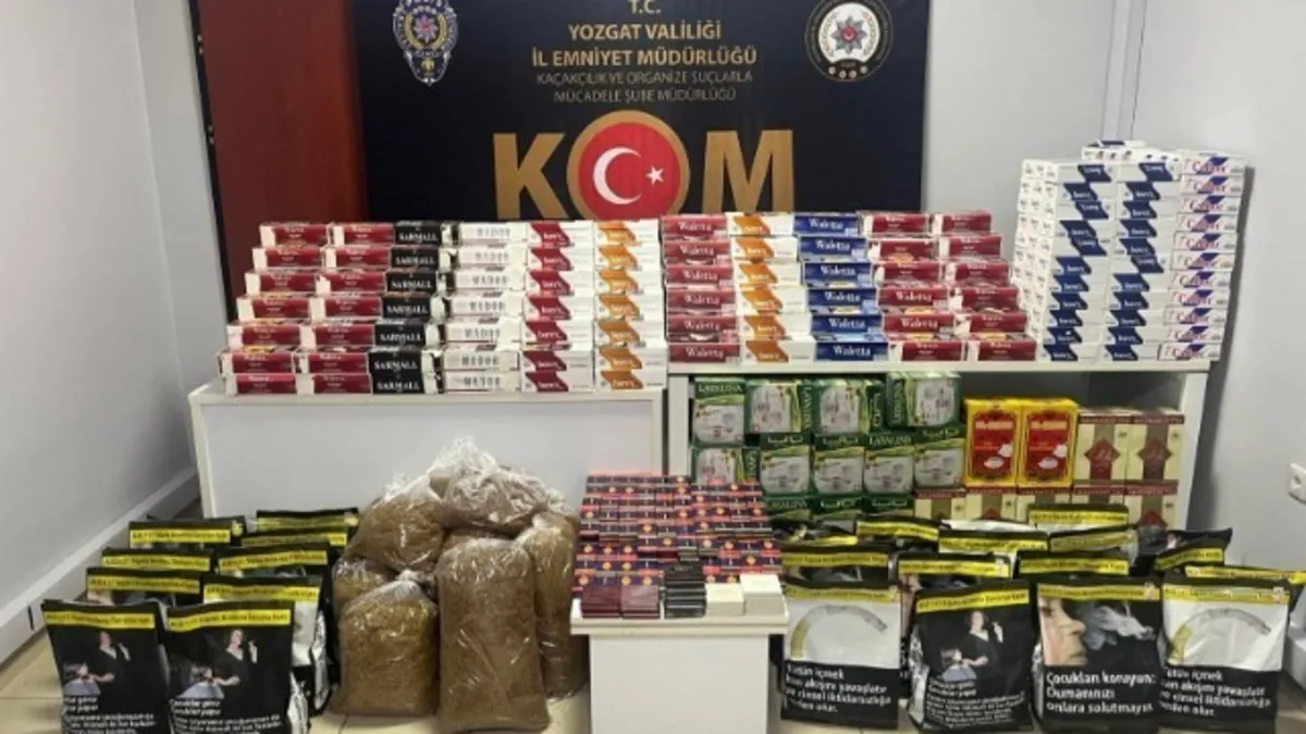 Yozgat'ta 26 bin 400 makaron ele geçirildi