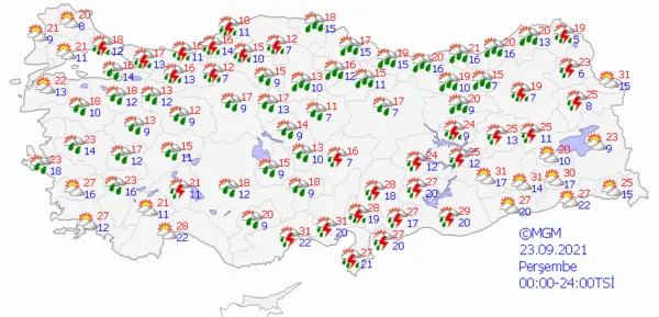 1632237066751.png Meteoroloji Genel Müdürlüğünden son dakika sağanak yağış uyarısı! Bardaktan boşanırcasına yağmur geliyor! İstanbul Ankara İzmir'de hava durumu nasıl olacak? Sağanak ne zaman bitecek? - 8