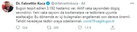 23 Aralık koronavirüs vaka sayıları açıklandı: Türkiye’de bugün koronavirüsten kaç kişi öldü?