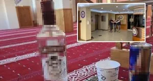 Camide içki şişeli fotoğrafın cezası belli oldu
