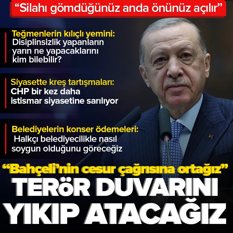 Başkan Erdoğan: Bahçelinin çağrısına ortağız