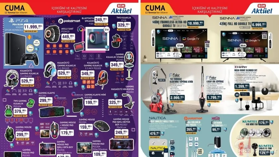 BİM'de bu hafta Bisiklet 3.999 TL, Dik Süpürge 1.799 TL, PS4 SLIM 11.999 TL... BİM'de 12 Temmuz indirim kataloğu yayınlandı! 1