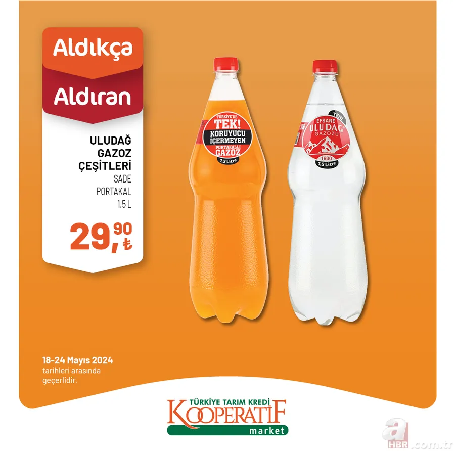 Tarım Kredi Market 24 Mayıs indirim kataloğu yayınlandı! TK’da Kahvaltılık, Temizlik Ürünleri, İçecek Çeşitleri, atıştırmalıklar uyguna satışta 19