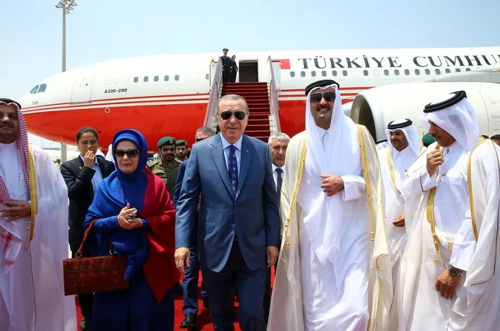 Cumhurbaşkanı Erdoğan Katar’da
