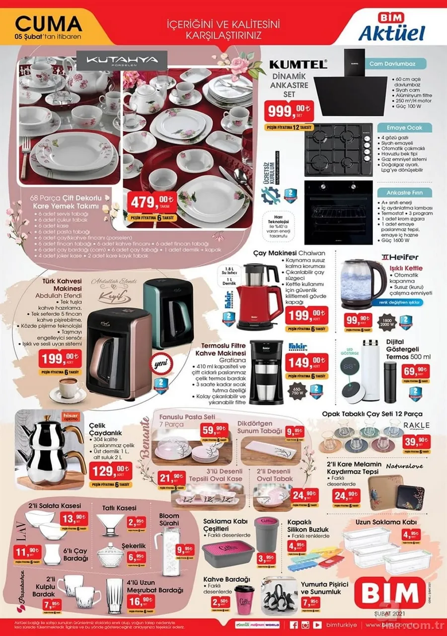 5 Şubat BİM aktüel ürünler kataloğu! BİM 5 Şubat aktüel ürünler kataloğu! Fırsatlar... 3