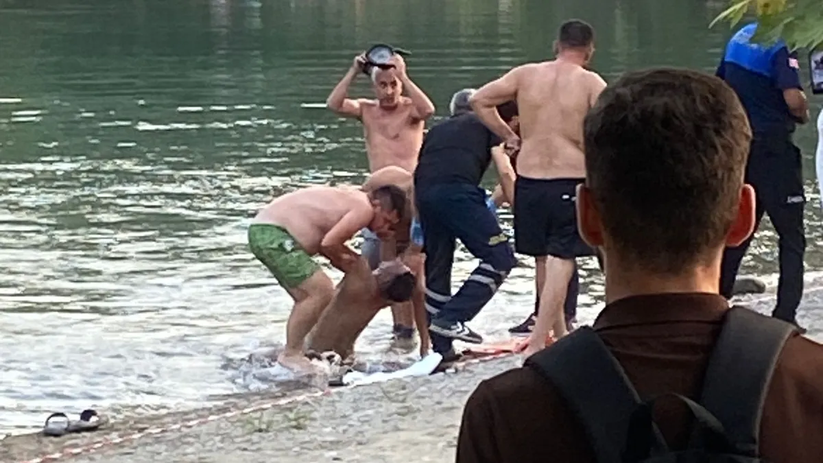 Serik’te ırmağa giren genç boğularak hayatını kaybetti
