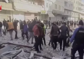 Şanlıurfa Akçakale'de apartmanda patlama! A Haber olay yerinde