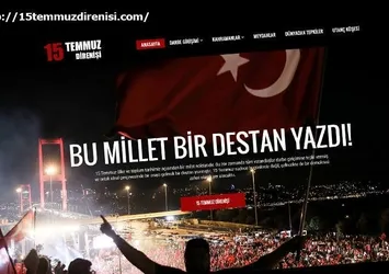 15 Temmuz'a özel internet sitesi