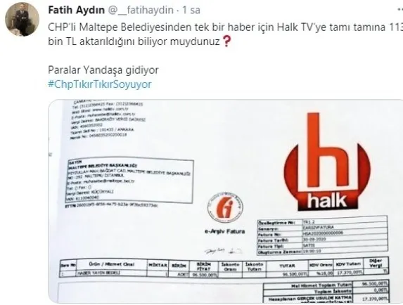 Alkollü araç kullanarak kaza yaptıktan sonra kaçan CHP'li Başkan Ali Kılıç Halk TV'ye 113 bin TL'ye haber yaptırdı - 4