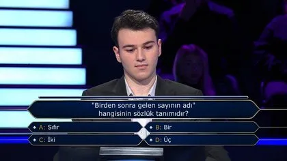 Berk Göktaş kilidi Çözdü! Kim Milyoner Olmak İster’de 5 milyonluk SORU NETLEŞTİ! 5 milyonluk soru ve cevabı ne?