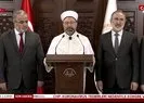 Diyanet İşleri Başkanı Ali Erbaştan açıkladı! Cuma namazı ve vakit namazlarının cemaatle kılınmasına ara verildi |Video