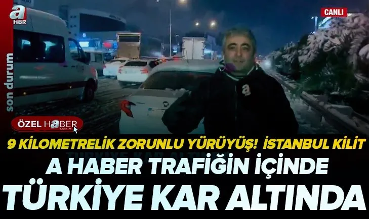 Türkiye kar altında! Yollar kapandı ulaşım aksadı! Ekipler alarmda A Haber sahada...