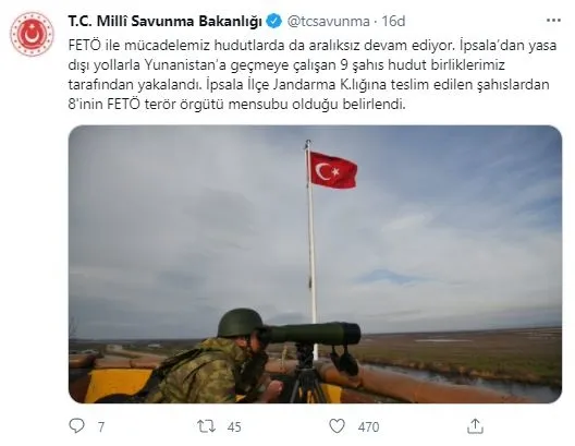 milli-savunma-bakanligi-son-dakika-olarak-duyurdu-8-fetocu-yunanistana-gecmeye-calisirken-yakalandi-1619196146623.jpg Milli Savunma Bakanlığı son dakika olarak duyurdu! 8 FETÖ'cü Yunanistan'a geçmeye çalışırken yakalandı - 2